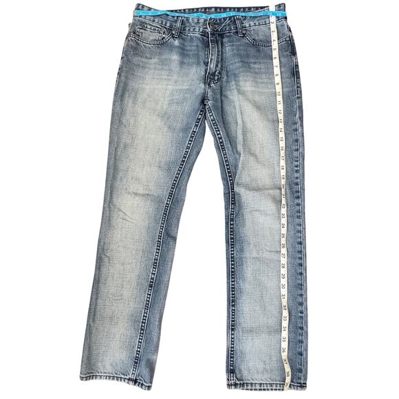 Calvin Klein Slim Straight Jeans Size 31 Light Wash Vintage Look normcore - Picture 2 of 5